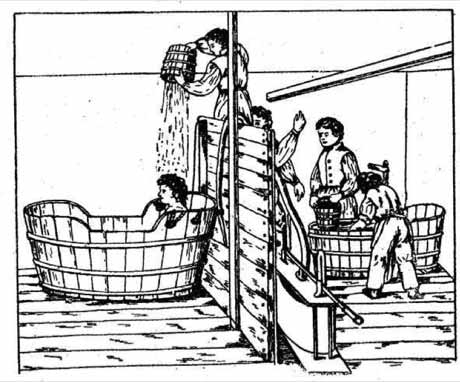 Лечение холодной водой в 18 веке в Англии