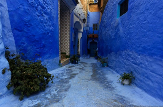 В Марокко есть город синего цвета