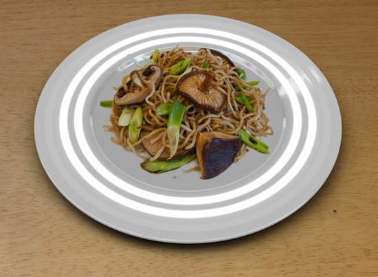 Fukushima plate — это тарелка, которая определяет уровень радиации в еде