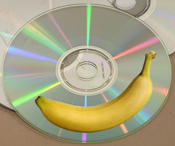 Как исправить поцарапанный DVD… бананом