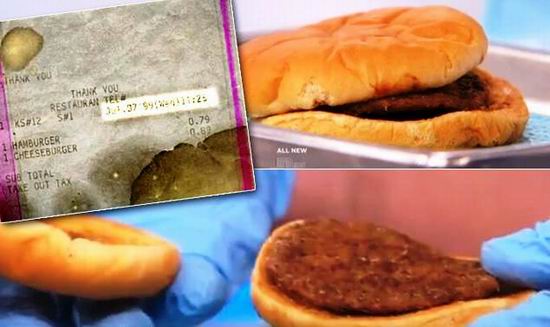 Самый старый в мире гамбургер? Более 10 лет и как новенький